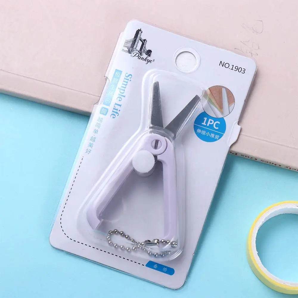 School Supplies Cutting Tools Office Supplies Art Tool Stationery Folding Scissors Scissors Adjustable Stainless Steel Scissors - AIAZ
