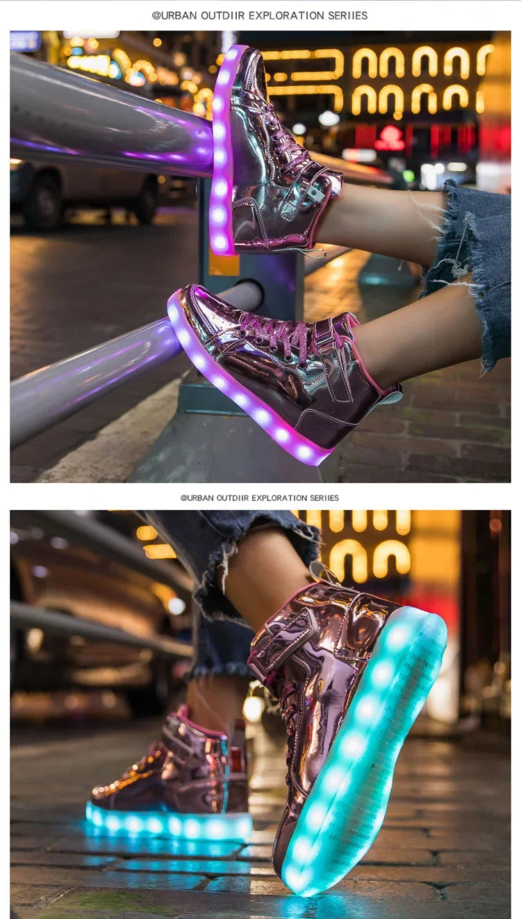 Size 25-40 Children Glowing Sneakers Kid Luminous Sneakers for Boys Girls Led Sneakers With Luminous Sole Lighted Shoes Men