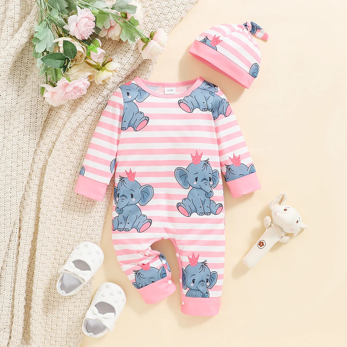 Winter Newborn Infant Baby Boys Romper Bear Print Long Sleeve Button Up Front Rompers Kids Onepiece Soft Fashion Baby Clothing