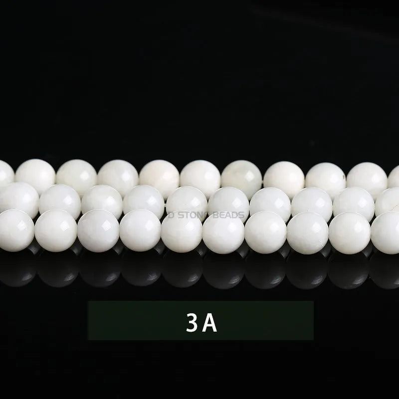 Natural Black Sunstone Moonstone Beads Round Loose Spacer Gems Charm Bead For Jewelry Making DIY Bracelet Necklace Accessories