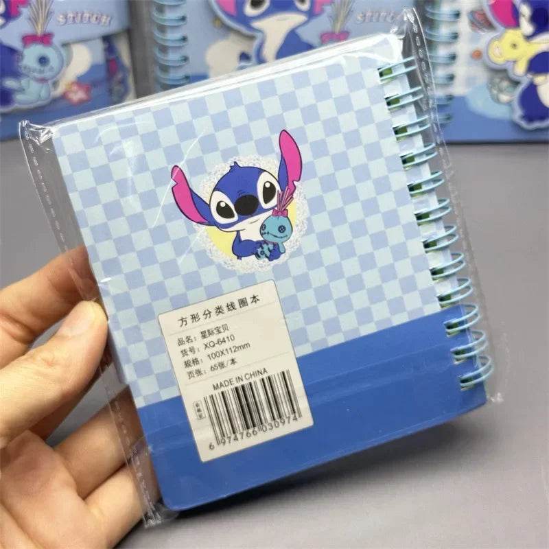 Stitch Notebook lovable Anime Cartoon School Supplies Portable Diary Fashion Office Supplies Coil Book Children Gift - AIAZ