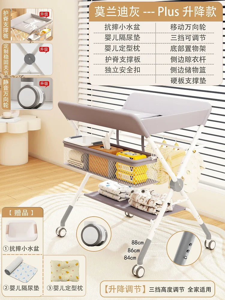 Baby Care Table Portable Multi-functional Baby Changing Table Children's Massage Foldable Bath Table