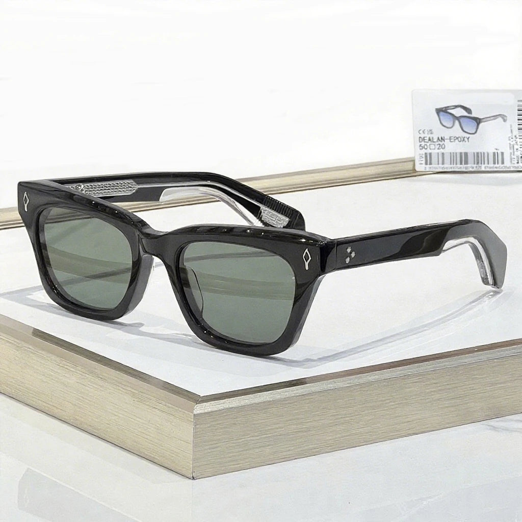 Photochromic Lense DEALAN EOPXY Thick Acetate Business Sunglasses Women Cat Eye Vintage Retro Outdoor Eyewear Shades For Sun