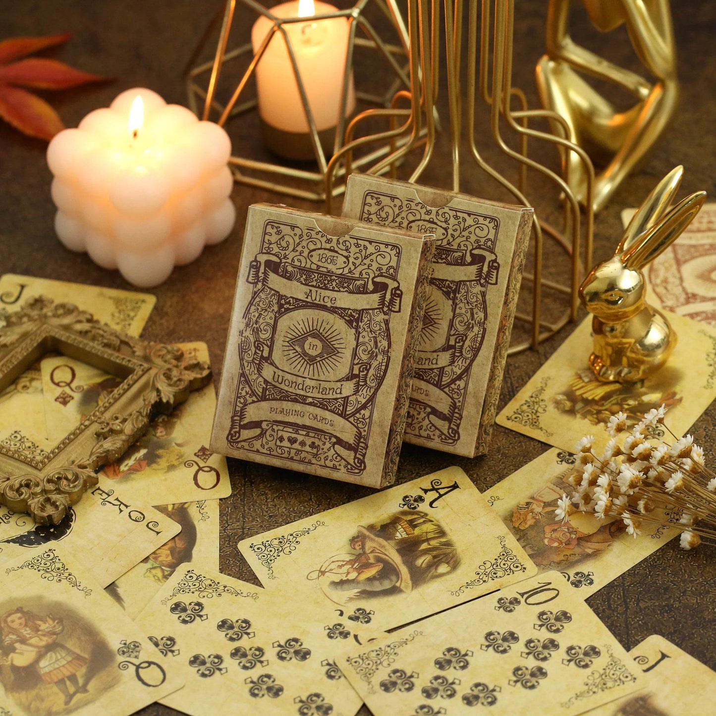 1Set Vintage Style Playing Cards Alice in Wonderland Poker Playing Cards Deck Board Games Retro Poker Never open - AIAZ