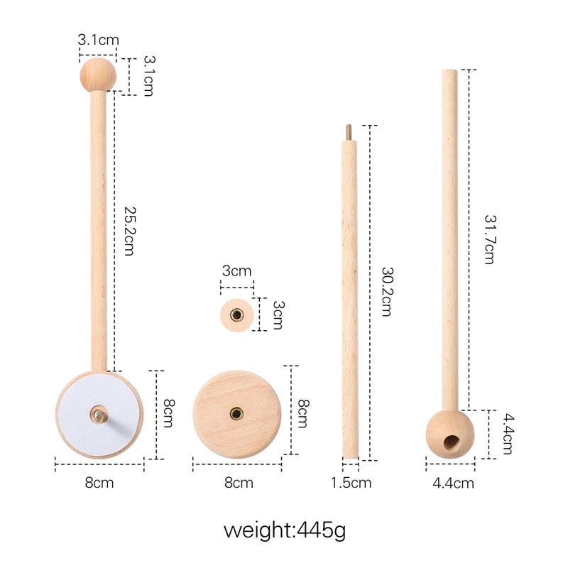 3pc/set Baby Wooden Bed Bell Bracket Mobile Hanging Rattles Toy Hanger Baby Crib Mobile Bed Bell Wood Toy Holder Arm Bracket