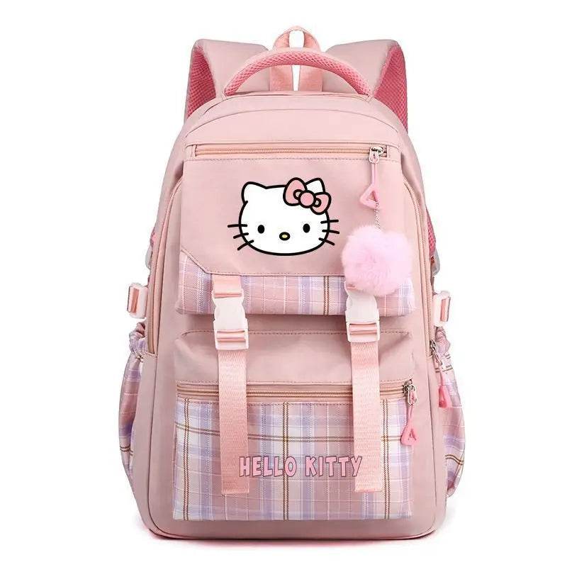 hellokitty Hello Kitty Backpack Female Japanese Cute Primary School Junior High School Large Capacity School Bag - AIAZ