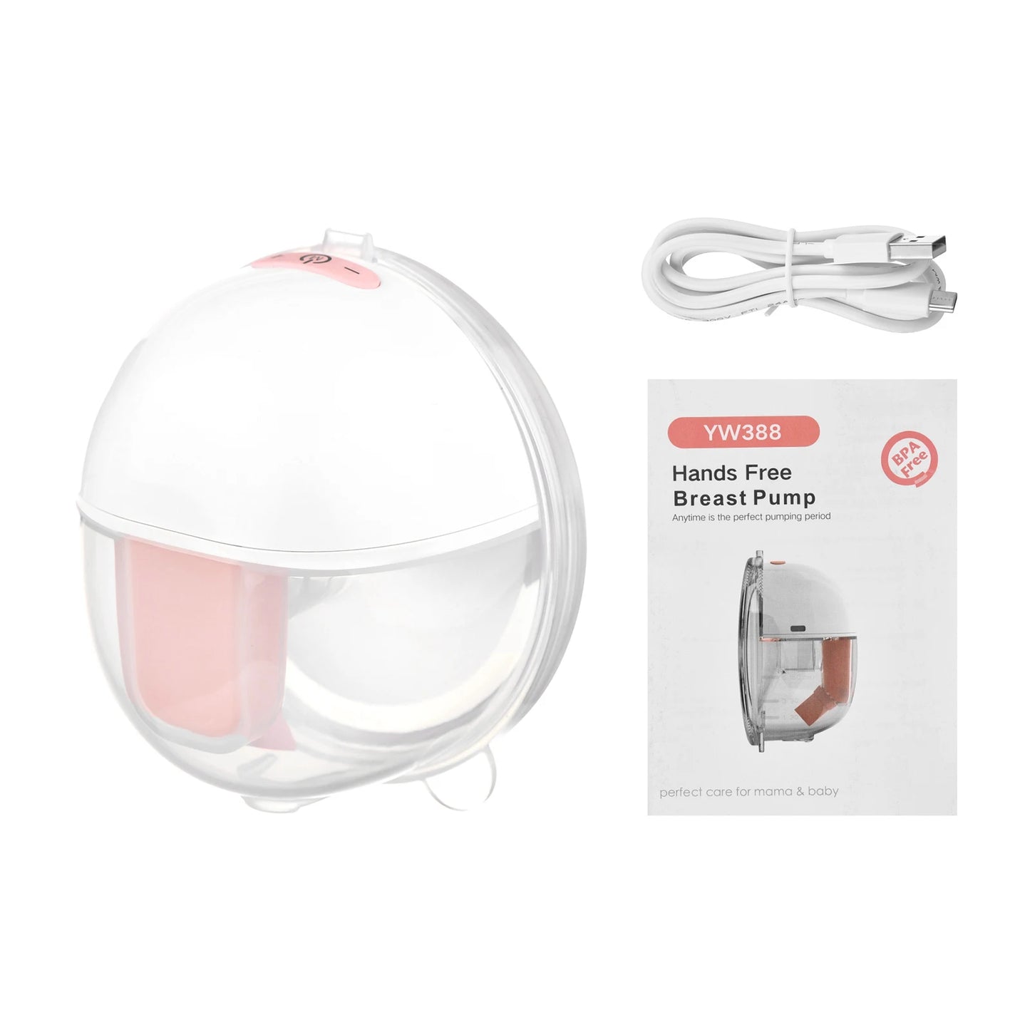 Wearable Breast Pump Hands Free Electric Portable Wearable Breast Pumps BPA-free Breastfeeding Milk Collector