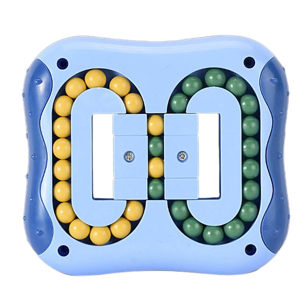 Rotating Magic Bean Cube Square Rotate Slide Puzzle Bead Fidget Toy Brain Teaser Stress Relief Educational Game for Kid Adult