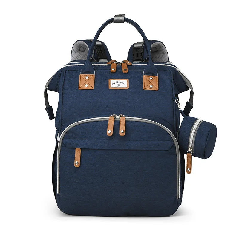Fashion Mommy Diaper Bags with Diaper Pad Nursing Bags Maternity USB Multifunctional Portable Large Baby Stroller Hanging Bag