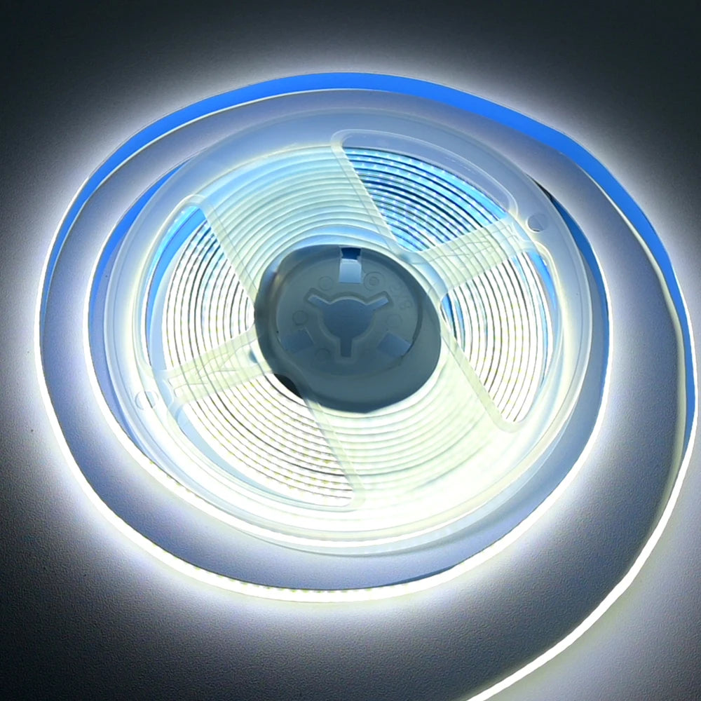 PIR Motion Sensor 12V COB LED Strip 1m 2m 3m 4m 5m Flexible Dimmable Timer Auto on/off Room Bed Light 3000K-6500K Warm White Kit