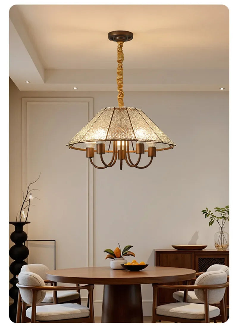 TEMOU Contemporary Restaurant Pendant Lamp French Retro Bedroom Study Villa Hotel Rooms Bar Counter Cafe Aisle Light
