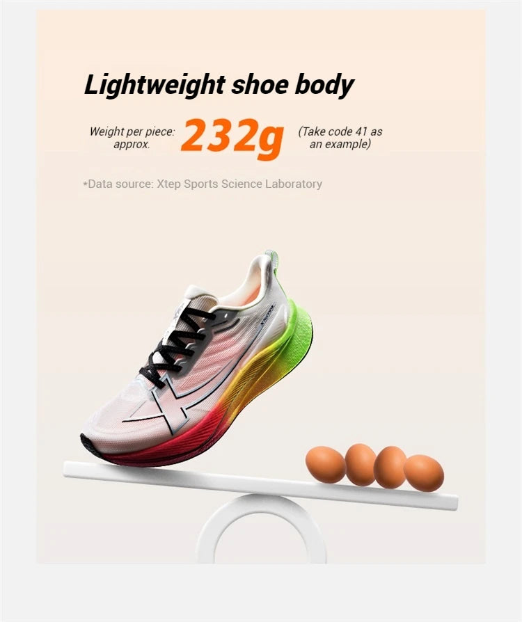 Xtep Women Running Shoes 2000km 3.0 2025 Spring Lightweight Cushioned Wear-Resistant Training Jogging Sneakers 875118110034