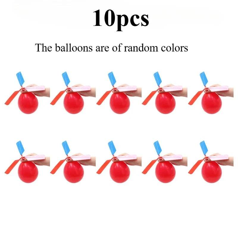 Balloon Aircraft Science and Technology Educational Toys Technology Handmade Diy Balloon Helicopter Children's Creative Toys - AIAZ