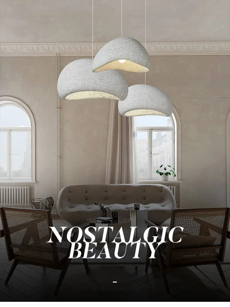 Hot Sales Wabi Sabi Style Chandelier for Homestay Hotelempty Villa Living Room Restaurant Lighting Fixtures G80 Bulb