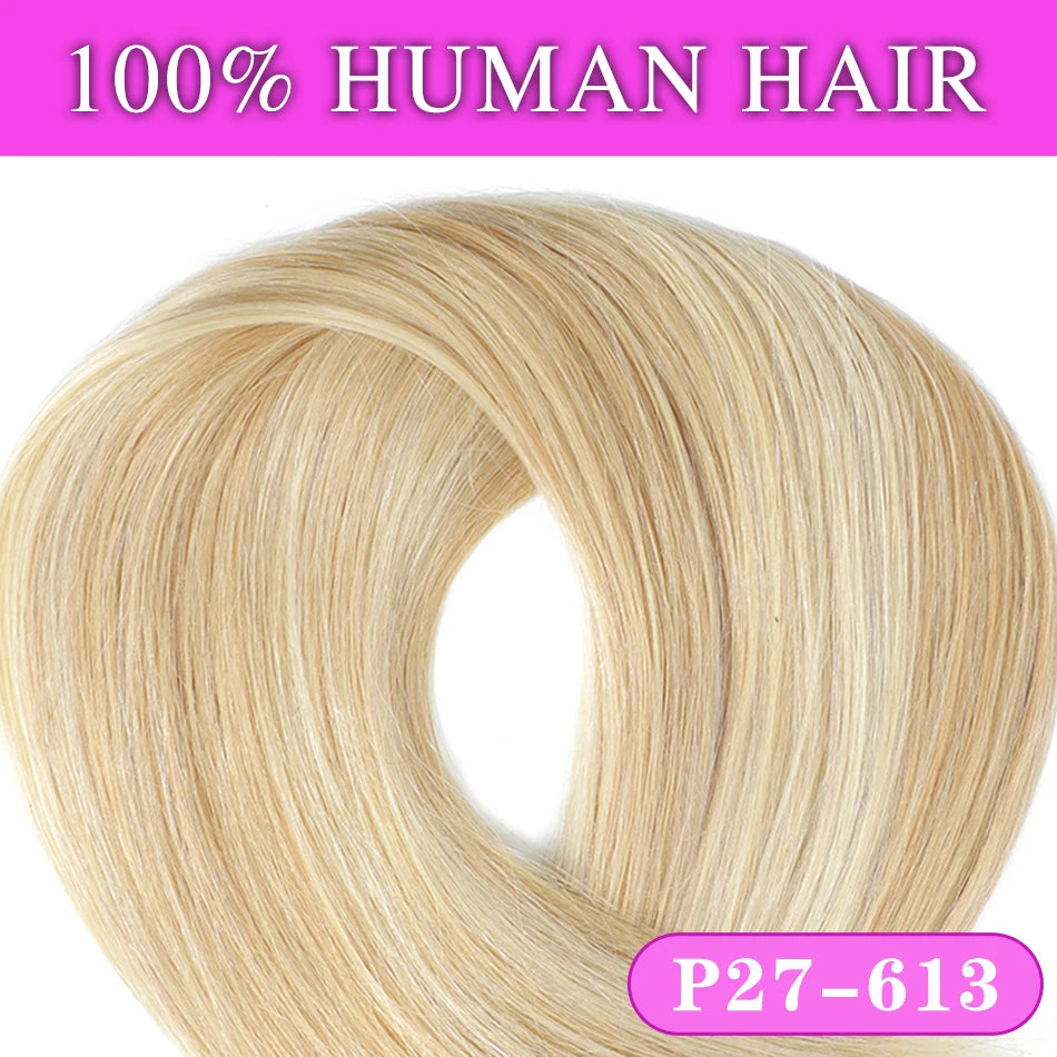 SOVO Tape in Hair Extensions 100% Remy Human Hair 20 Inch 20pcs 50G Balayage Skin Weft Tape in Extensions 12-26 inch