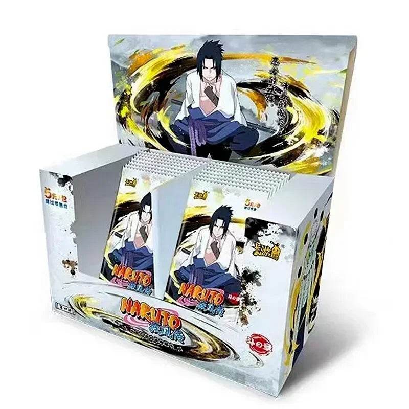 KAYOU Genuine Naruto Cards Box Anime Figure Card Booster Pack Sasuke Collection Flash Card Toy Birthday Christmas Gift for Kids - AIAZ