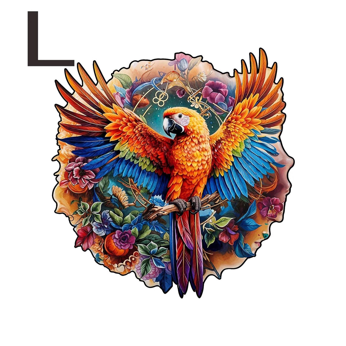 Unique Parrot Pattern Wooden Puzzle, Irregular Animal Shape, Suitable for Holiday Birthday Gifts for Family and Friends - AIAZ