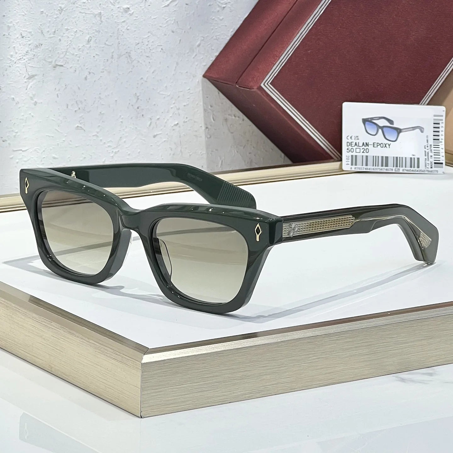 Photochromic Lense DEALAN EOPXY Thick Acetate Business Sunglasses Women Cat Eye Vintage Retro Outdoor Eyewear Shades For Sun