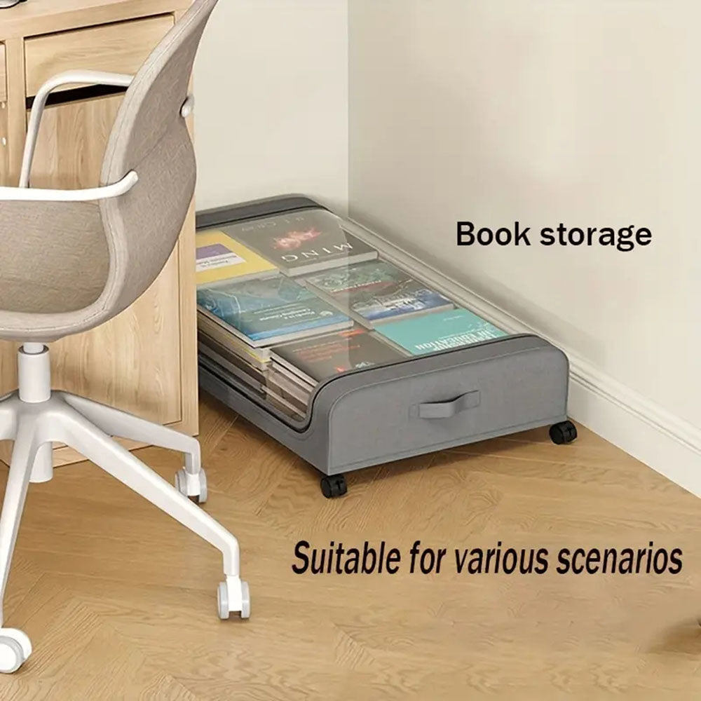 Simple Wheel Storage Box Multifunctional Movable Clothes Storage Case For Home