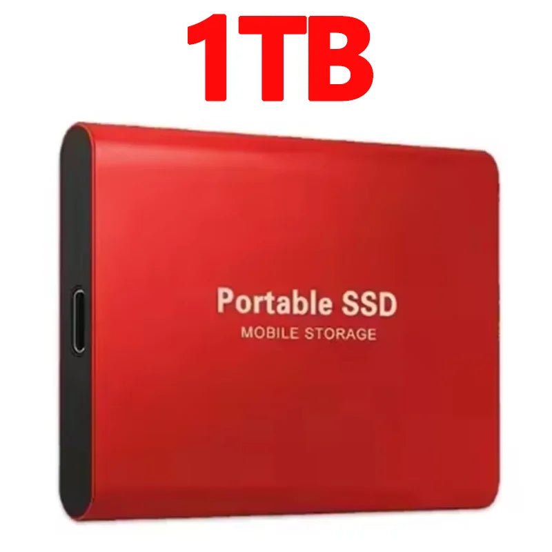 High-Performance SSD 1TBOriginal Hard Drive 128TB Ultra - Thin External Hard Disk 256TB USB3.1 for MAC/Laptop/Phone/Computer