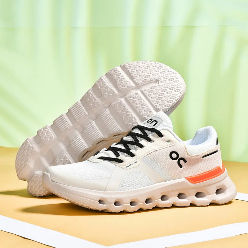 Fluorescence Running Shoes Men Training Marathon Sports Breathable Lightweight Women's Comfortable Nonskid Leisure Sneakers