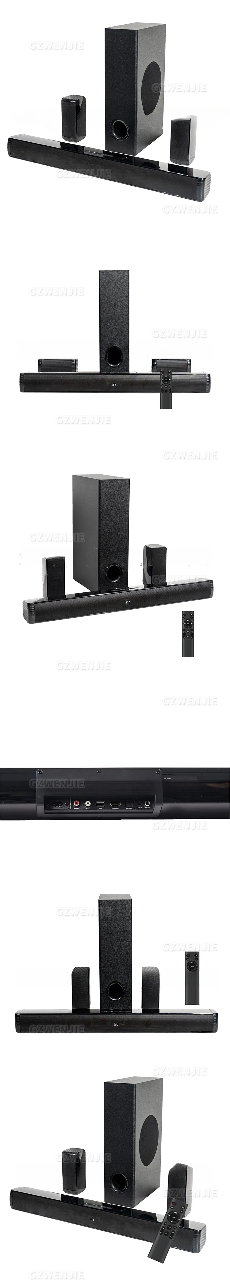 240W 5.1CH Soundbar with Subwoofer,2-in-1 Detachable Bluetooth 5.0 Soundbar for Smart TV,Home Theater Bluetooth Speakers