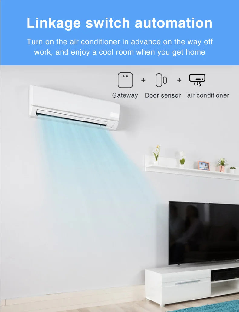 Zigbee Smart Door Window Sensor Open/Closed Detectors EWeLink App Control Security Alarm Work With Alexa Google Home