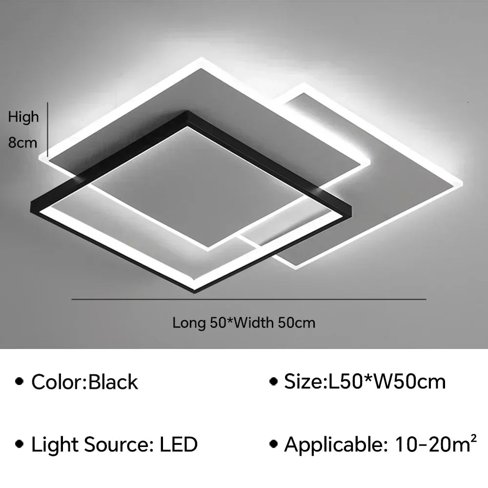 Modern LED Ceiling Lamps Simplicity for Living Room Decor Bedroom Lights Nordic Kitchen Home Decor Indoor Lighting Fixture