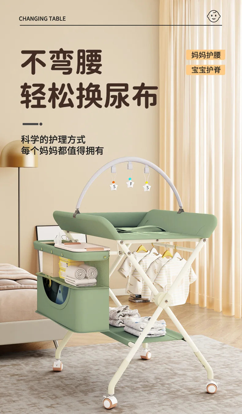 Baby Care Table Portable Multi-functional Baby Changing Table Children's Massage Foldable Bath Table