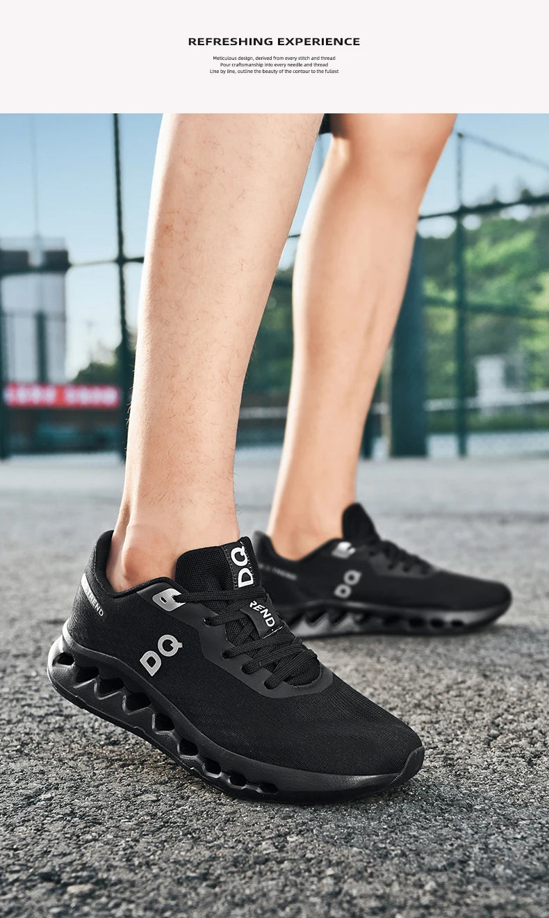 Men's Lightweight Running Shoes Anti-Slip Cushioning Breathable Mesh Sneakers for Jogging Gym Training Fitness Sport Walking