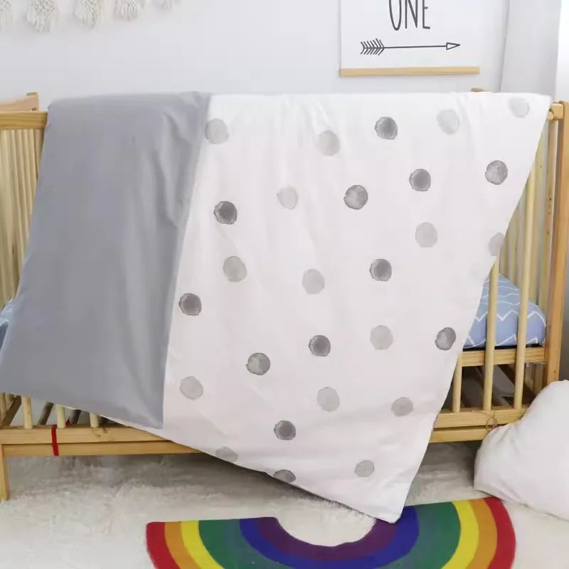 Without Filling 3Pcs Baby Nursery Crib Bedding Set Duvet Pillow Covers Cotton Sheet Include Duvet Cover Pillowcase Sheet