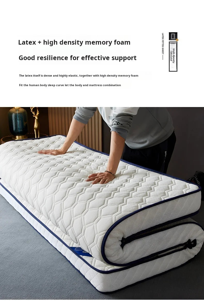 Household 6cm Thick Latex Mattress Student Dormitory Single Soft Bed Mat