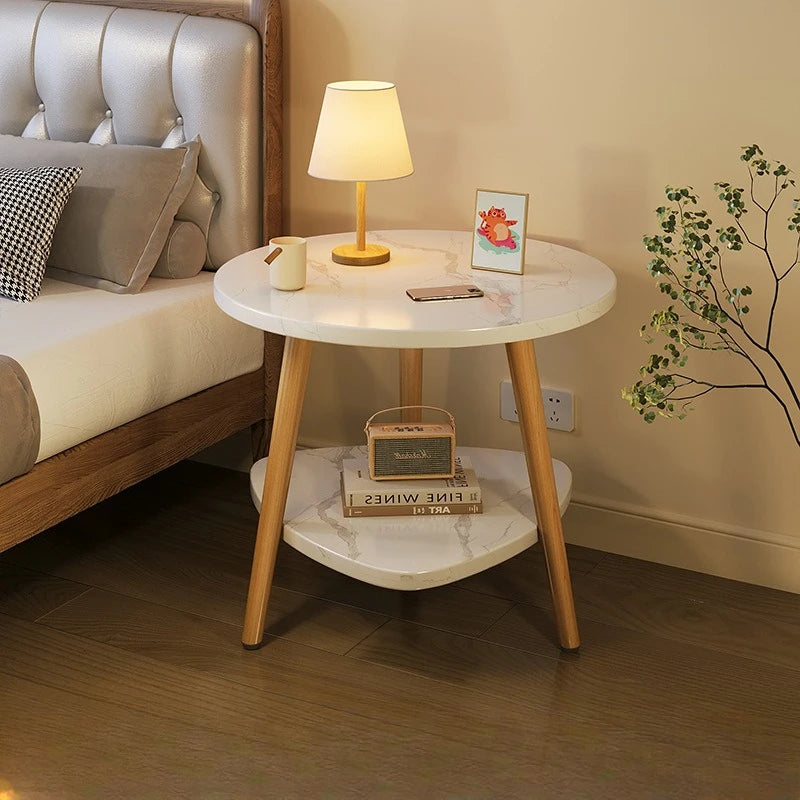 Hot Selling Bedside Table Cabinet Modern Luxury Wood Nightstands Large Bed Side End Table for Bedroom