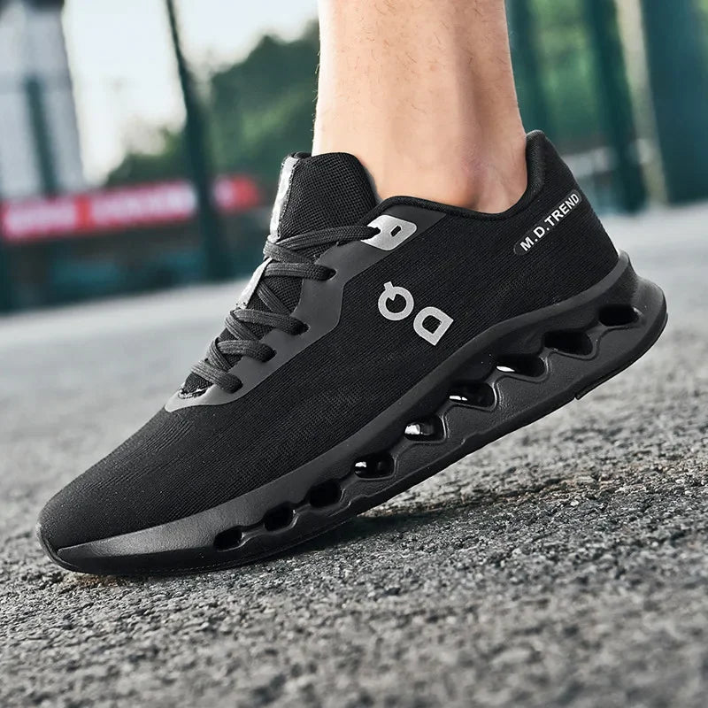 Fashion Cushioning Running Shoes for Men Lightweight Sneakers Breathable Tennis Shoes Non-Slip Sports Casual Walking Footwear