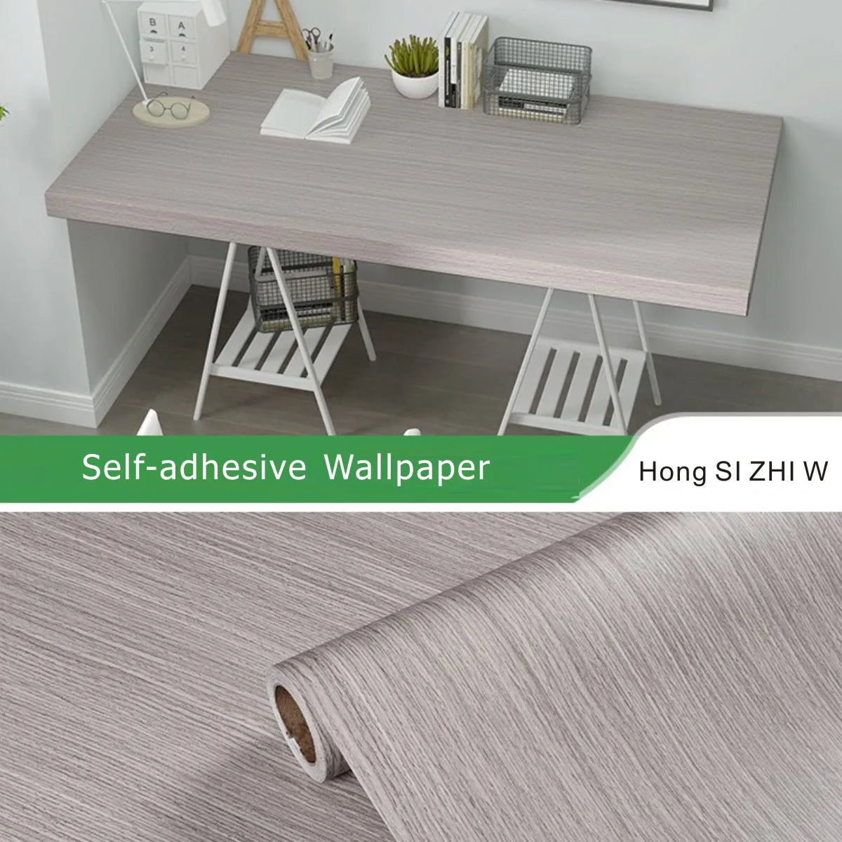 Wood Grain PVC Wallpaper for Door, Wardrobe, Cupboard, Table, Furniture, Waterproof, Self Adhesive Stickers, Home Decor Film