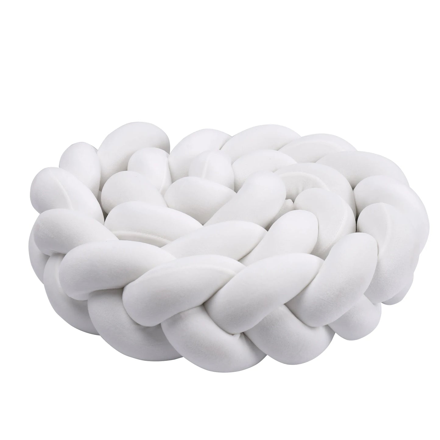 1-4M Newborn Baby Crib Bumper Cot Protector Infant Bedding Set for Babies Boys Girls Braid Knot Pillow Cushion Room Decor