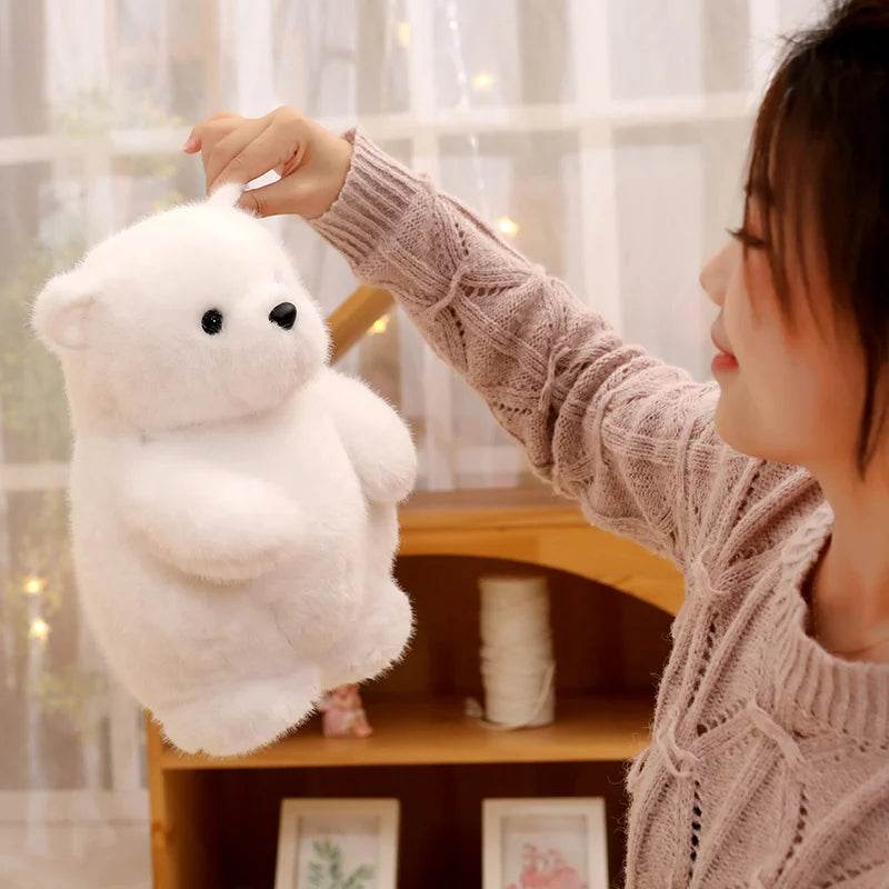 Kawaii Soft Polar Bear Plush Toy Cartoon Animal Stuffed Small Penguin Doll Pillow Cushion Girlfriend Christmas Birthday Present - AIAZ
