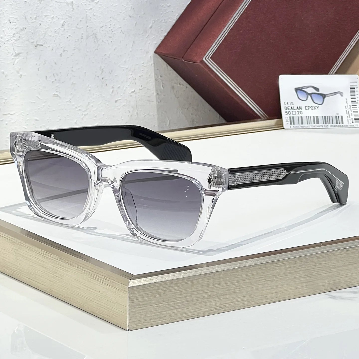 Photochromic Lense DEALAN EOPXY Thick Acetate Business Sunglasses Women Cat Eye Vintage Retro Outdoor Eyewear Shades For Sun