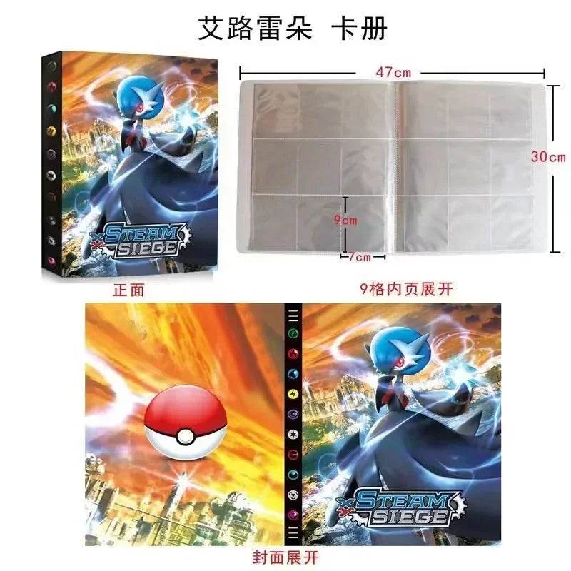 2025 New 9-Pocket Page 432Pcs Holder Album Toys Collections Pokemones Cards Album Book Top Loaded List Toys Gift for Children - AIAZ