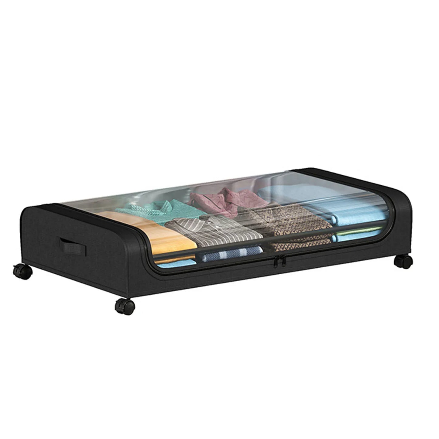 Simple Wheel Storage Box Multifunctional Movable Clothes Storage Case For Home