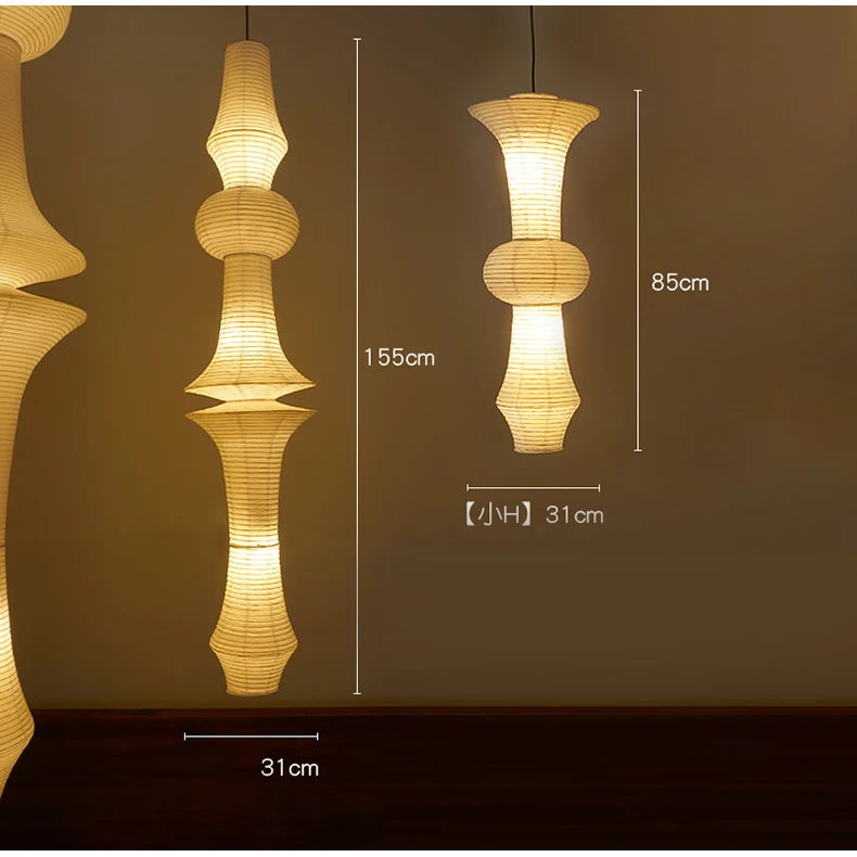 Janpanese Akari Rice Paper Lamp modern Noguchi Yong Pendant Lamp Living Room Bedroom Corner Designer Light