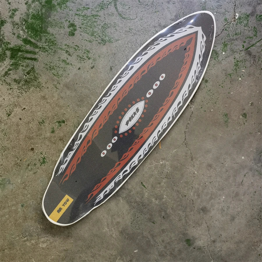 YOW land surf skateboard longboards whole kits good quality spring system branded with trucks wheels bearings and tool
