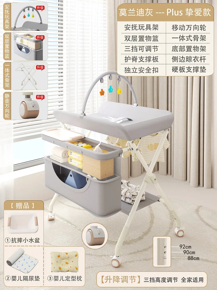Baby Care Table Portable Multi-functional Baby Changing Table Children's Massage Foldable Bath Table