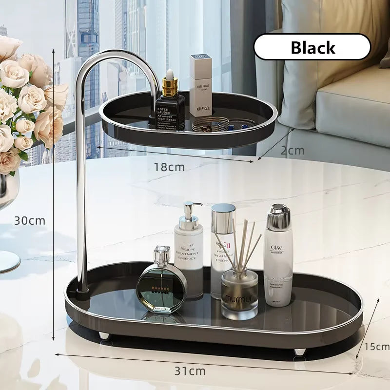 Light Luxury Bathroom Storage Rack Storage Rack Dressing Table Skin Care Products Entrance Desk Key Miscellaneous Storage Rack