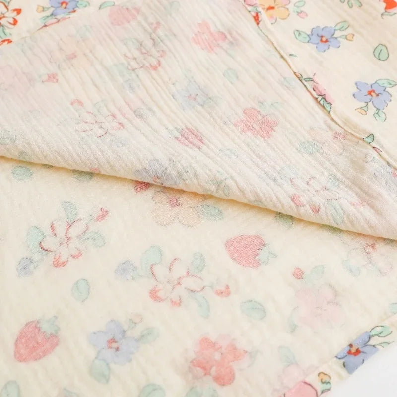 Baby Cotton Muslin Swaddle Blanket Floral/Animal Print Stroller Blanket Infant Diaper Newborn Receiving Blanket