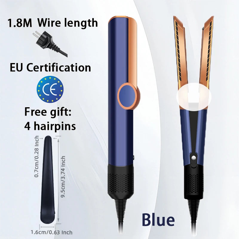 2025 New 2-in-1 Hair Straightener & Dryer Combo - Smartly Controlled Negative Ion Heating Plates, Suitable for Home Hair Styling