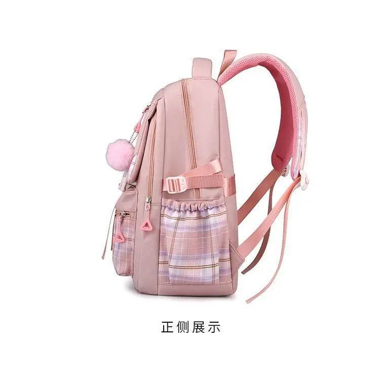hellokitty Hello Kitty Backpack Female Japanese Cute Primary School Junior High School Large Capacity School Bag - AIAZ