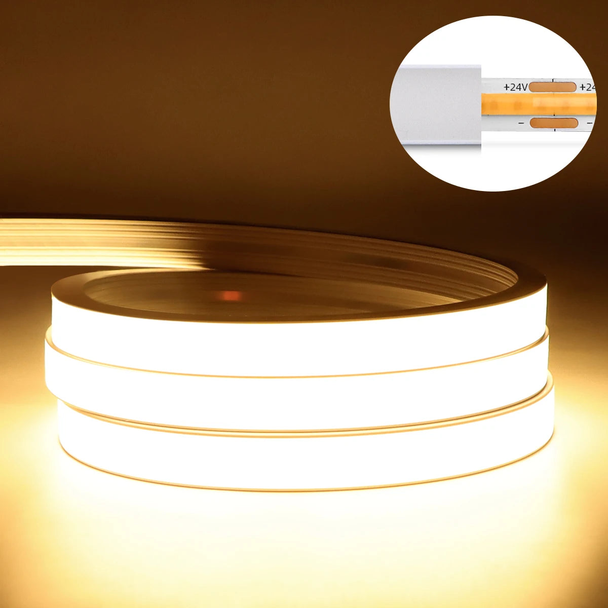 10M Tuya Smart WiFi COB Neon LED Strip Light 320leds/M Silica Gel Tube LED Lights Tape Bedroom Wall Kitchen Cabinet Backlighting
