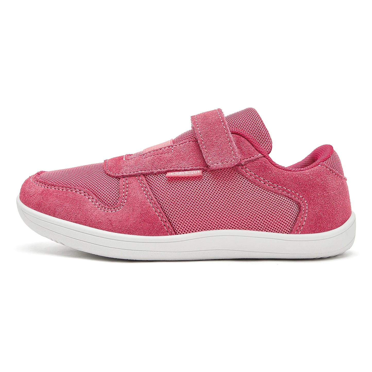 HOBIBEAR Kids Wide Toe Barefoot Shoes Little/Big/Kid Hook Loop Minimalist Sneakers Artificial Leather Mesh Lightweight Shoes