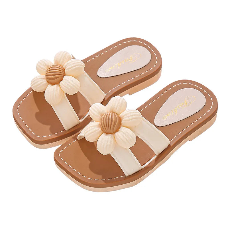 Children Slippers Kids Summer Cartoon Beach Shoes Girls Baby Soft Sole Non-Slip